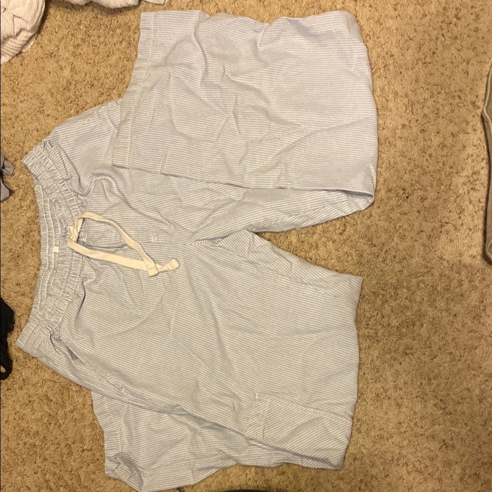 Women's Blue Striped Pants